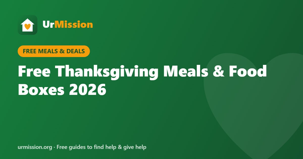 Free Thanksgiving Meals & Food Boxes 2026